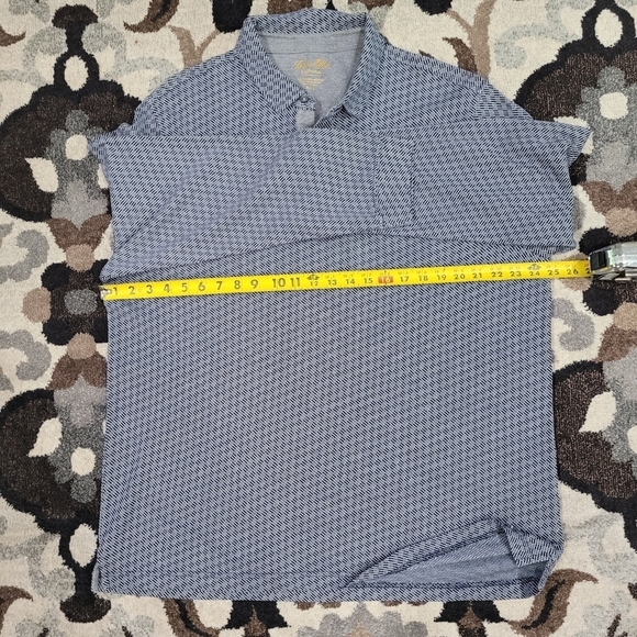 Tasso Elba Men's Blue Supima Long-Sleeve Polo XXL - Picture 10 of 13